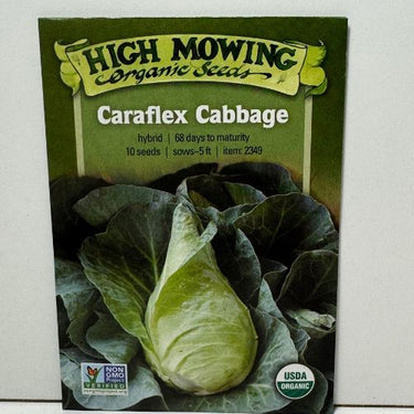 Caraflex Cabbage Seeds, F1, Organic